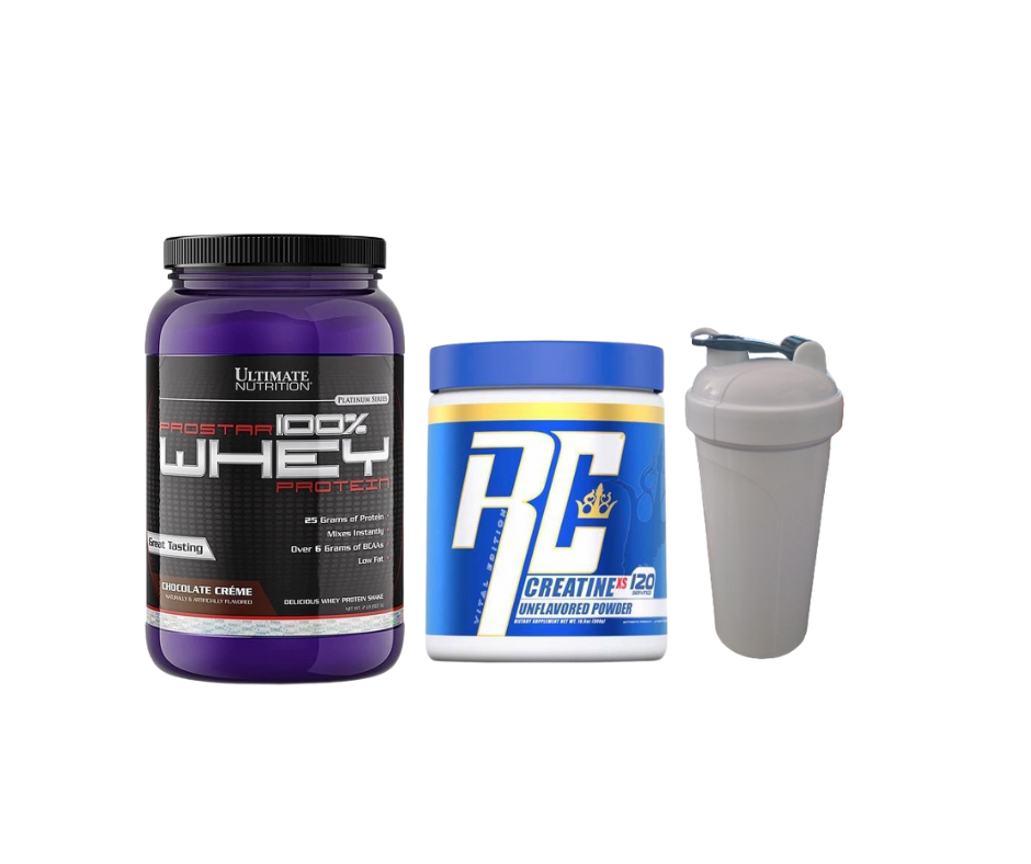 Pack GATO FACHERO  (whey prostar 2lb +creatina RC +shaker)