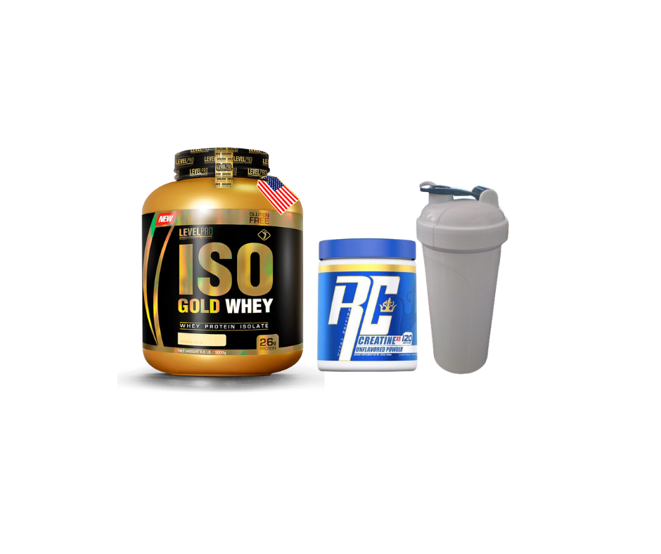 Pack GATO POSITIVO (iso gold pro 3kilos+creatina RC 300gr+shaker)